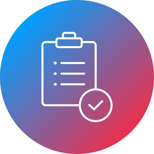 Imagen vectorial del icono de la lista de comprobación Se puede utilizar para la codificación y el desarrollo