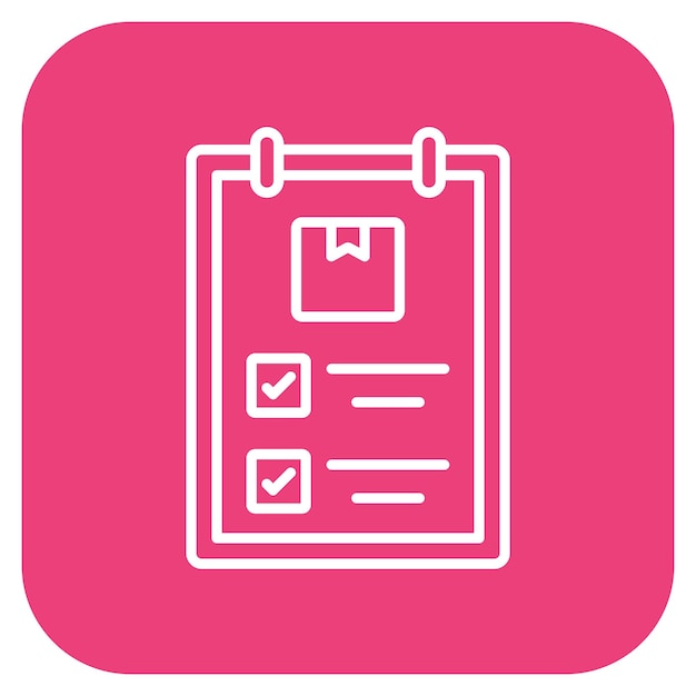 Imagen vectorial del icono de la lista de comprobación Puede utilizarse para el envío