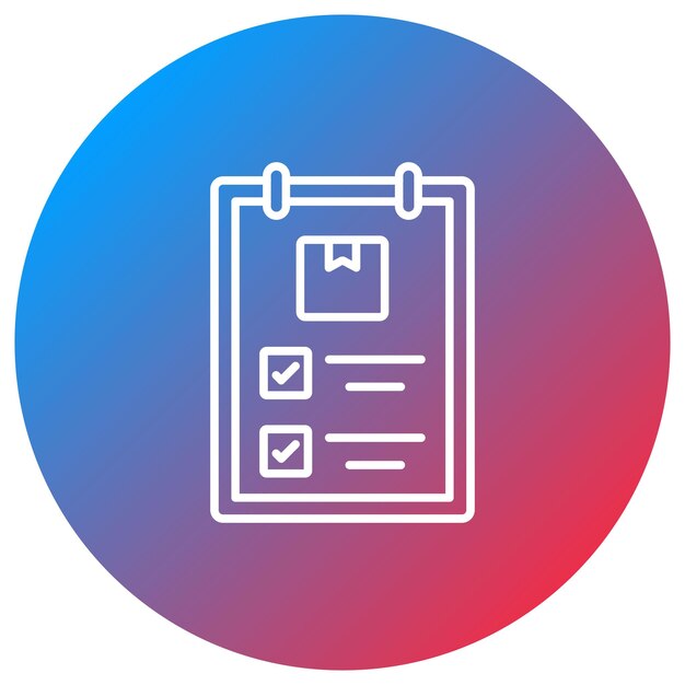 Imagen vectorial del icono de la lista de comprobación Puede utilizarse para el envío