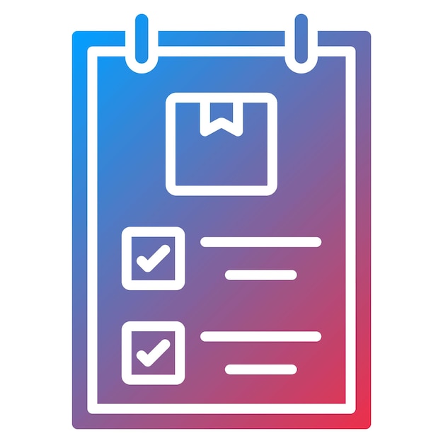 Imagen vectorial del icono de la lista de comprobación Puede utilizarse para el envío