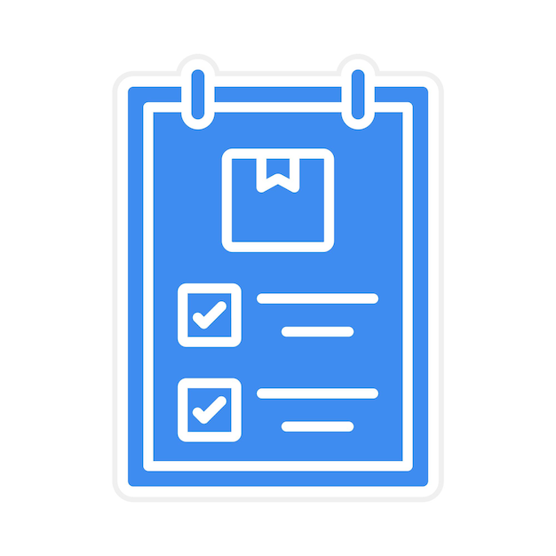 Imagen vectorial del icono de la lista de comprobación Puede utilizarse para el envío