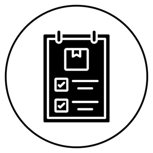Imagen vectorial del icono de la lista de comprobación Puede utilizarse para el envío