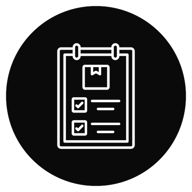 Imagen vectorial del icono de la lista de comprobación Puede utilizarse para el envío