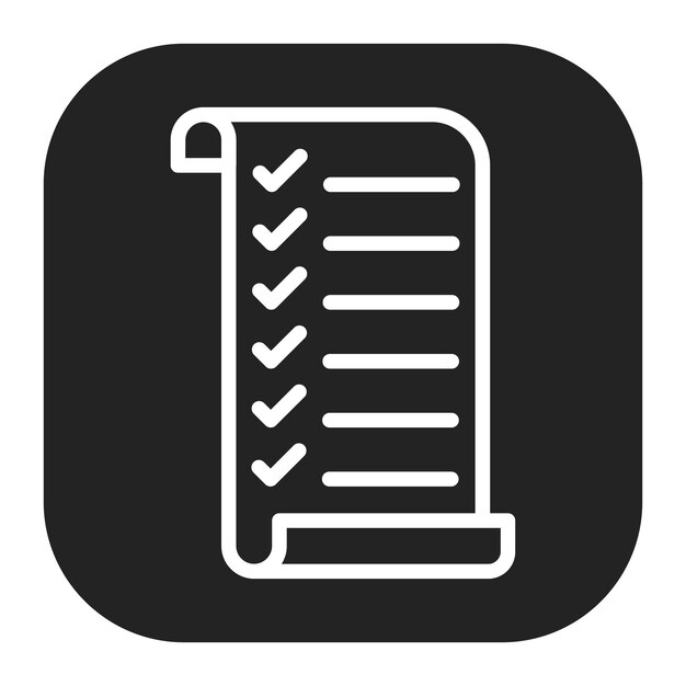 Imagen vectorial del icono de la lista de comprobación Puede utilizarse para el plan de acción