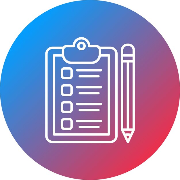 Imagen vectorial del icono de la lista de control del paciente Se puede utilizar para el control de salud