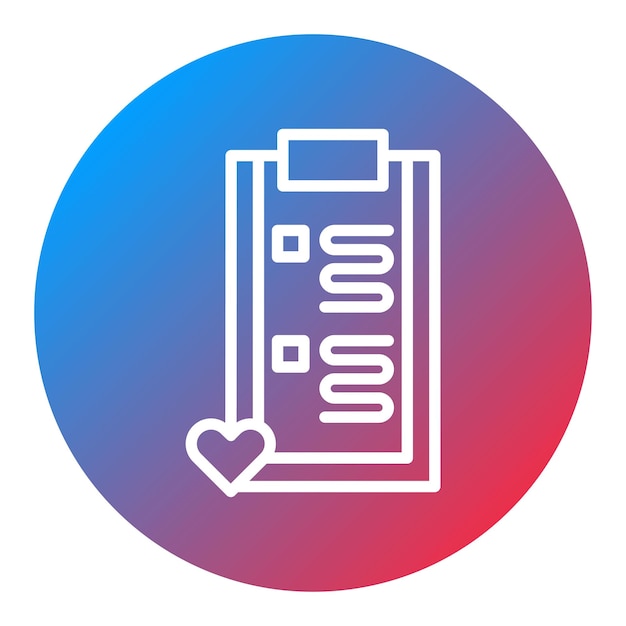 Imagen vectorial del icono de la lista de deseos Se puede usar para el comercio electrónico de juegos