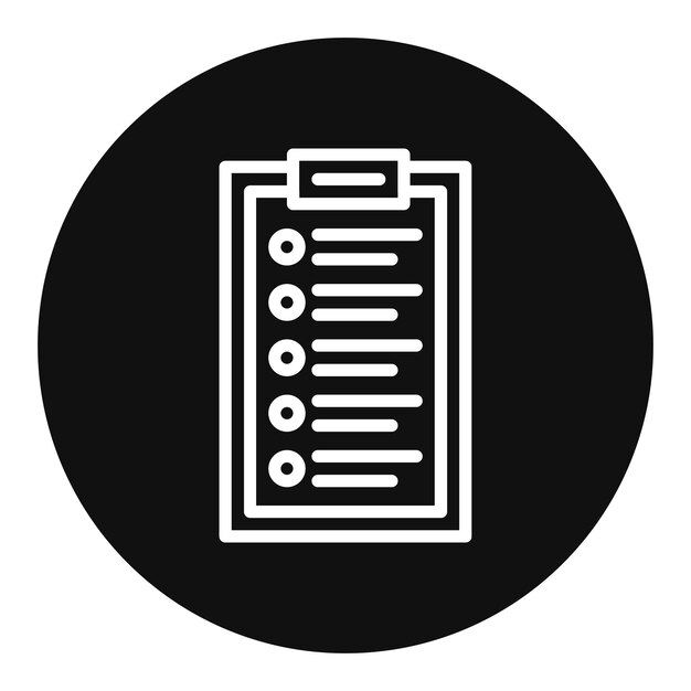 Imagen vectorial del icono de la lista de inventario Se puede utilizar para la gestión de productos