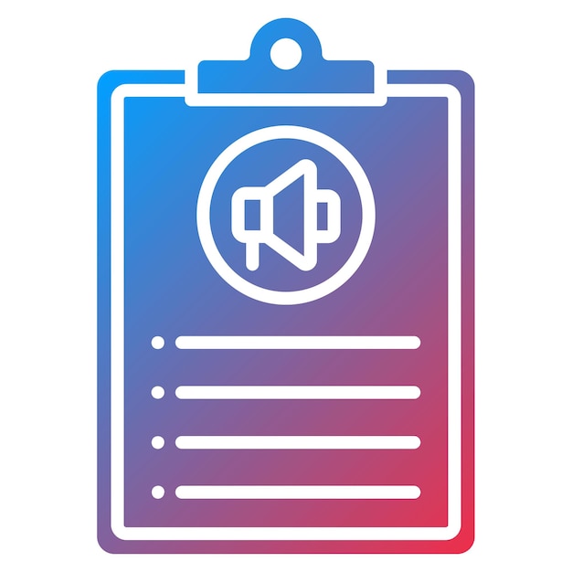 Imagen vectorial del icono de la lista de mercado Se puede utilizar para la tecnología de marketing