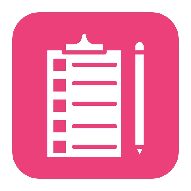 Imagen vectorial del icono de la lista de órdenes Se puede utilizar para Bar