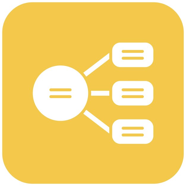 La imagen vectorial del icono de la lista radial se puede utilizar para la infografía