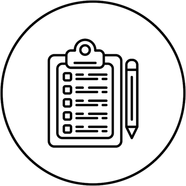 Imagen vectorial del icono de la lista de tareas Se puede utilizar para Agile