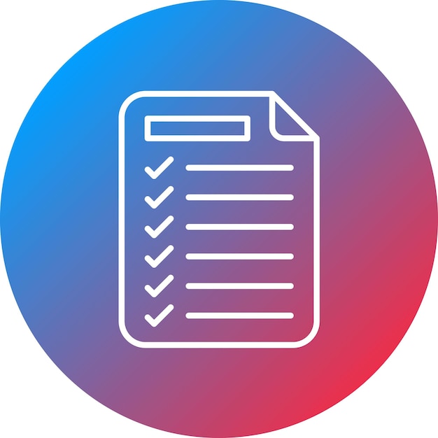 La imagen vectorial del icono de la lista de tareas se puede utilizar para la productividad
