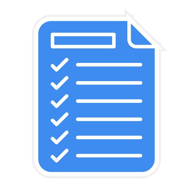 La imagen vectorial del icono de la lista de tareas se puede utilizar para la productividad