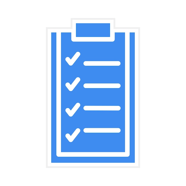 Imagen vectorial del icono de la lista de tareas Se puede utilizar para el trabajo remoto