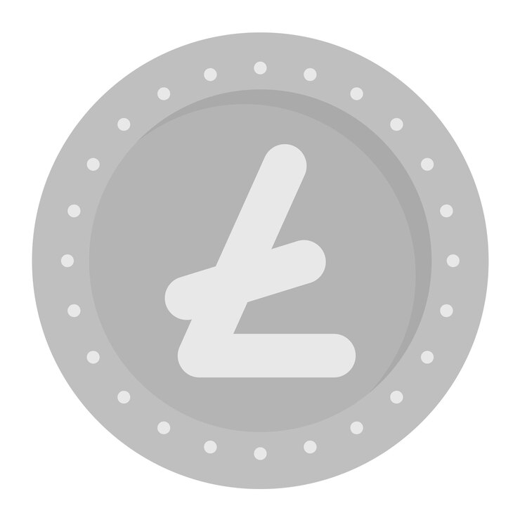 Vector la imagen vectorial del icono de litecoin se puede utilizar para la criptomoneda