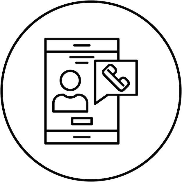 Imagen vectorial del icono de llamada Se puede utilizar para comunicaciones