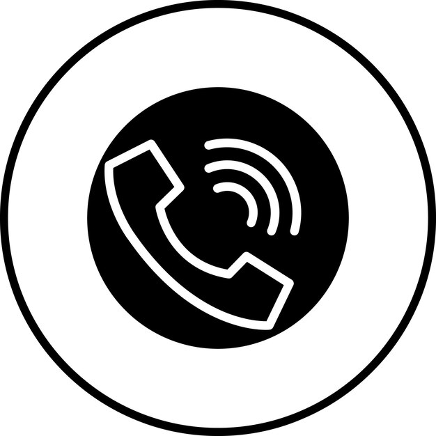 La imagen vectorial del icono de llamada se puede utilizar para Contacte con nosotros