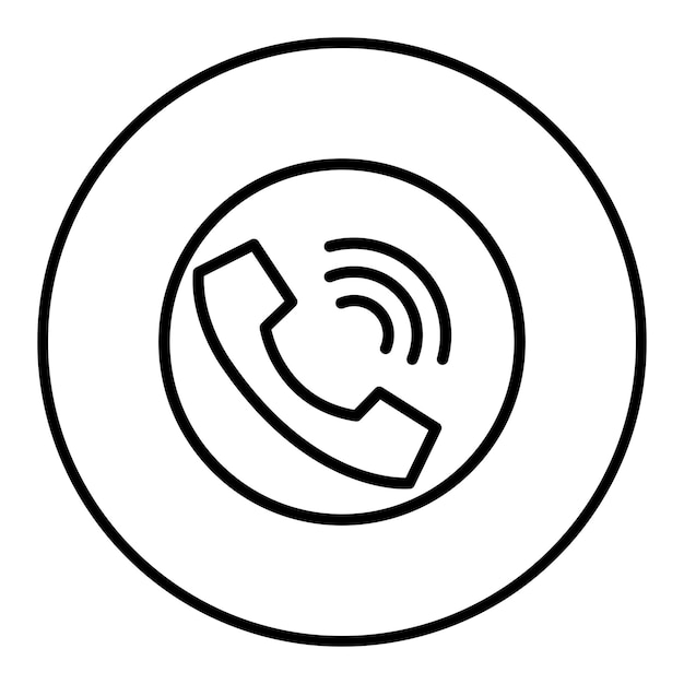 La imagen vectorial del icono de llamada se puede utilizar para Contacte con nosotros