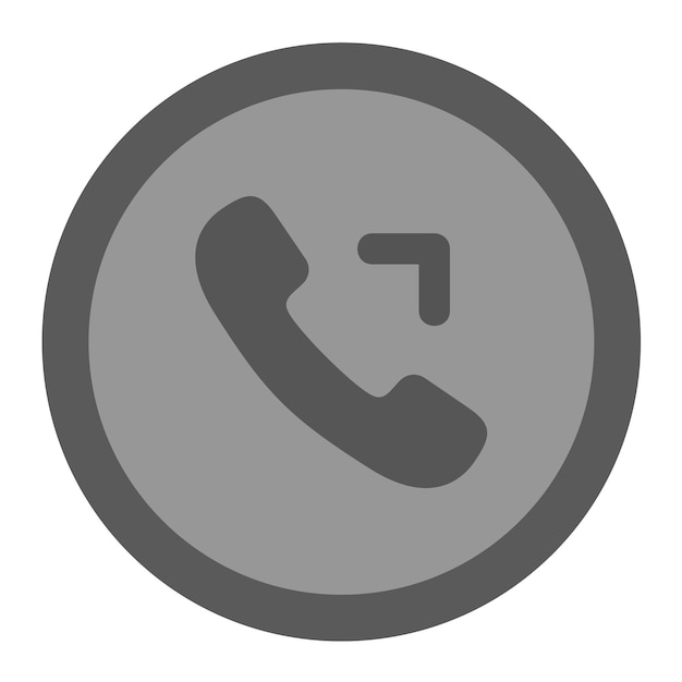 Imagen vectorial del icono de llamada saliente Se puede utilizar para trabajar desde casa