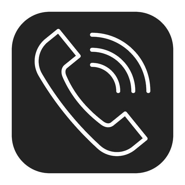 Imagen vectorial del icono de la llamada telefónica Se puede utilizar para reuniones de negocios
