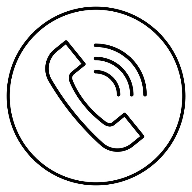 Imagen vectorial del icono de la llamada telefónica Se puede utilizar para reuniones de negocios