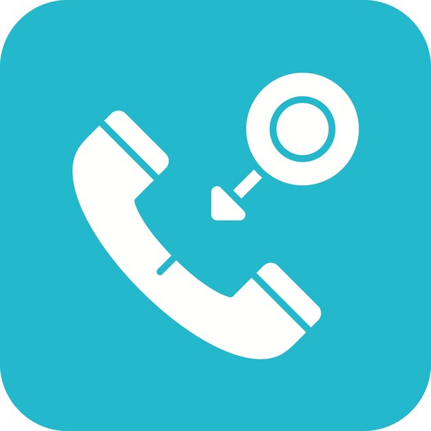 Imagen vectorial de icono de llamada de vuelta Se puede utilizar para la agencia de modelado