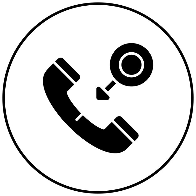 Imagen vectorial de icono de llamada de vuelta Se puede utilizar para la agencia de modelado