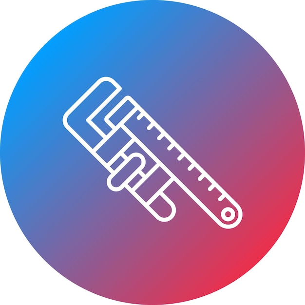 Imagen vectorial del icono de la llave ajustable Se puede utilizar para la fontanería