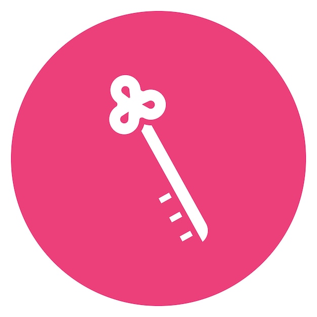 La imagen vectorial del icono de la llave del esqueleto se puede utilizar para Locksmith