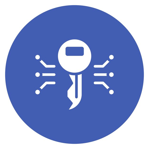Imagen vectorial del icono de la llave maestra Se puede utilizar para Locksmith