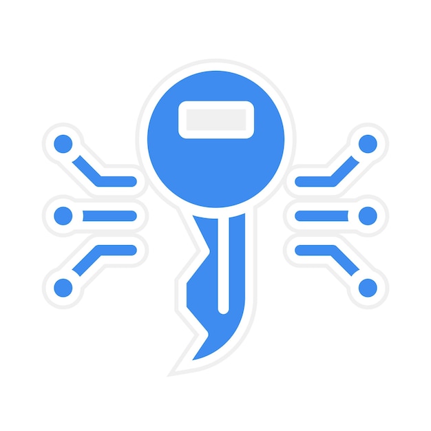 Imagen vectorial del icono de la llave maestra Se puede utilizar para Locksmith