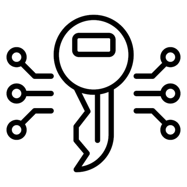 Imagen vectorial del icono de la llave maestra Se puede utilizar para Locksmith