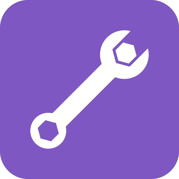 Imagen vectorial del icono de la llave Se puede utilizar para la fontanería