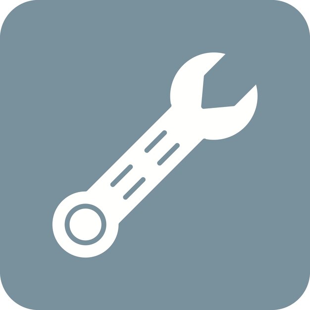 La imagen vectorial del icono de la llave se puede utilizar para las herramientas