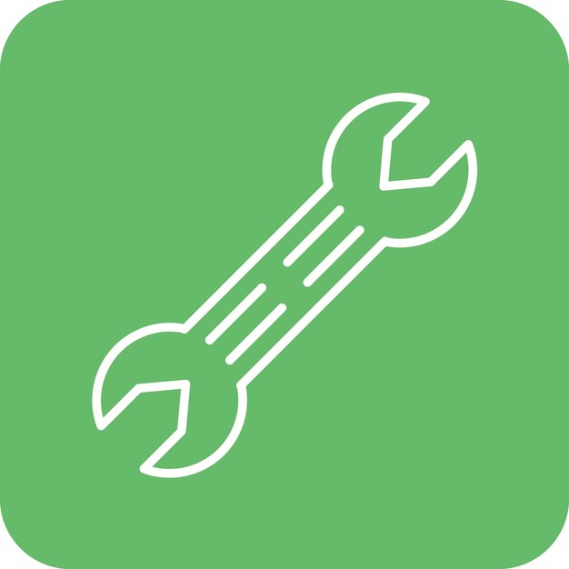 La imagen vectorial del icono de la llave se puede utilizar para las herramientas