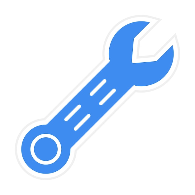La imagen vectorial del icono de la llave se puede utilizar para las herramientas