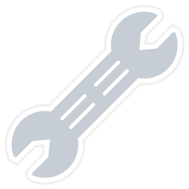 La imagen vectorial del icono de la llave se puede utilizar para las herramientas
