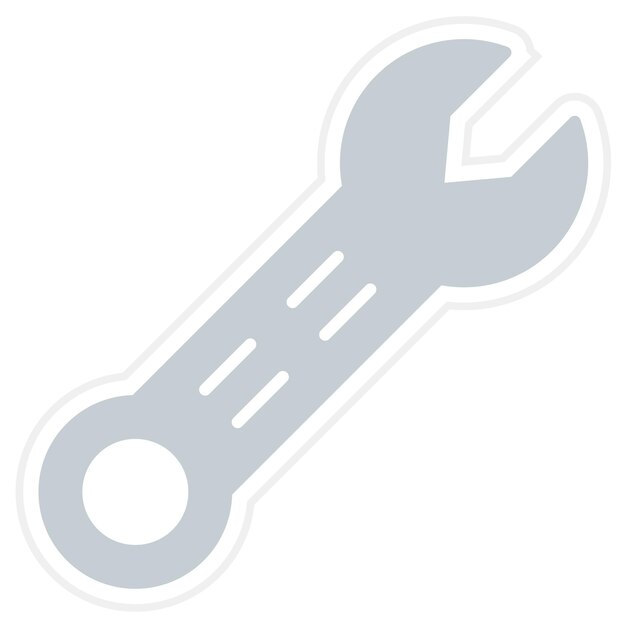 La imagen vectorial del icono de la llave se puede utilizar para las herramientas