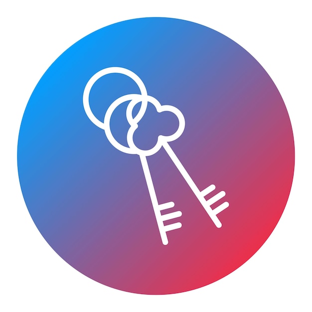 La imagen vectorial del icono de la llave se puede utilizar para Locksmith