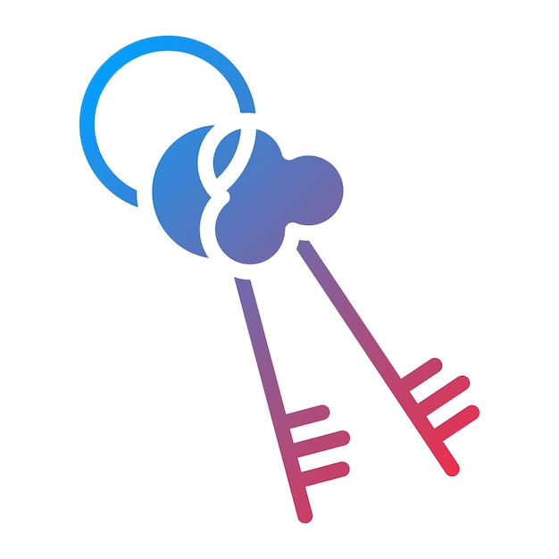 La imagen vectorial del icono de la llave se puede utilizar para Locksmith