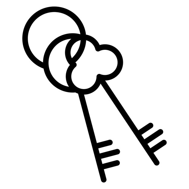 La imagen vectorial del icono de la llave se puede utilizar para Locksmith