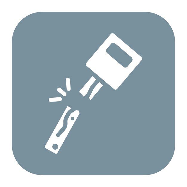 La imagen vectorial del icono de la llave rota se puede usar para Locksmith
