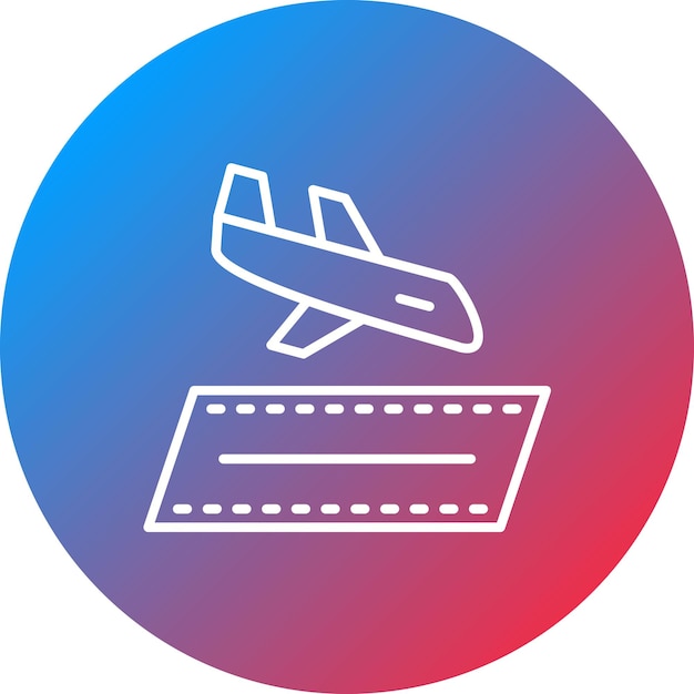 Imagen vectorial del icono de llegada Puede utilizarse para la Agencia de Viajes