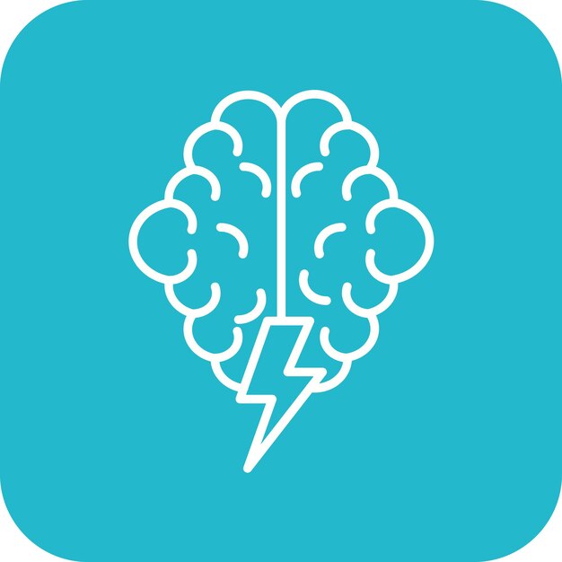 Imagen vectorial de icono de lluvia de ideas Se puede usar para la creatividad