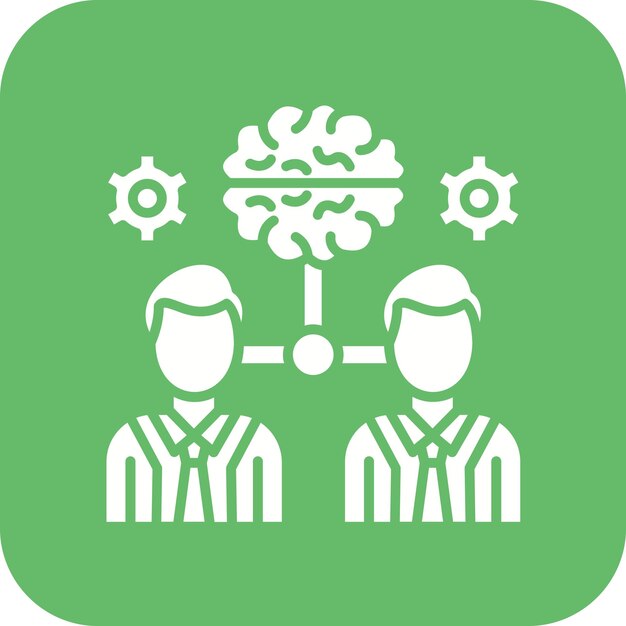 Imagen vectorial de icono de lluvia de ideas Se puede utilizar para la economía empresarial