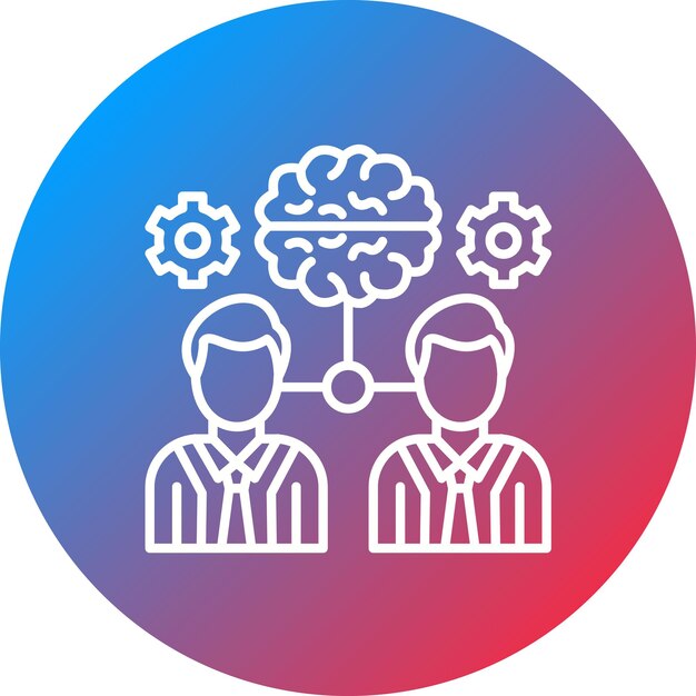 Imagen vectorial de icono de lluvia de ideas Se puede utilizar para la economía empresarial