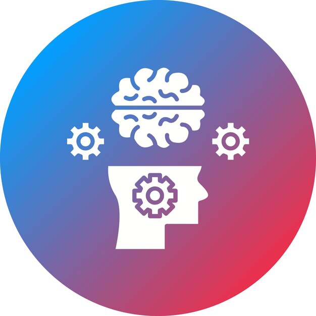 Imagen vectorial de icono de lluvia de ideas Se puede utilizar para la educación en línea