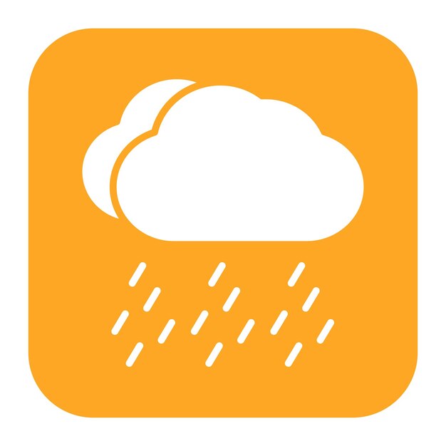 La imagen vectorial del icono de la lluvia pesada se puede usar para desastres naturales