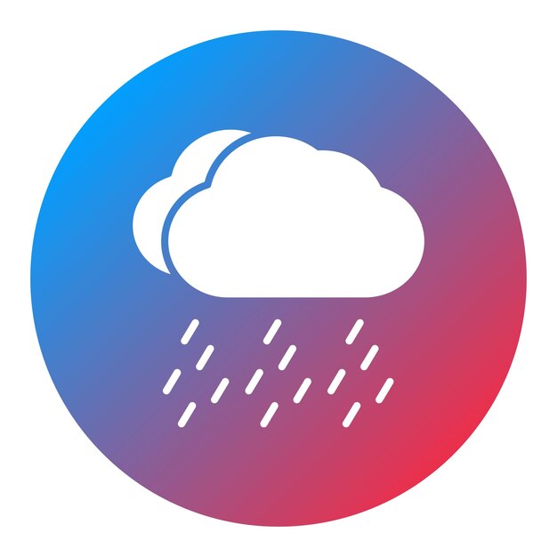 La imagen vectorial del icono de la lluvia pesada se puede usar para desastres naturales