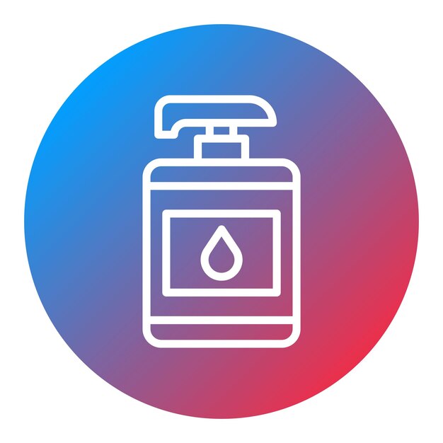 Imagen vectorial del icono de la loción Se puede usar para cosmetología